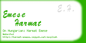 emese harmat business card